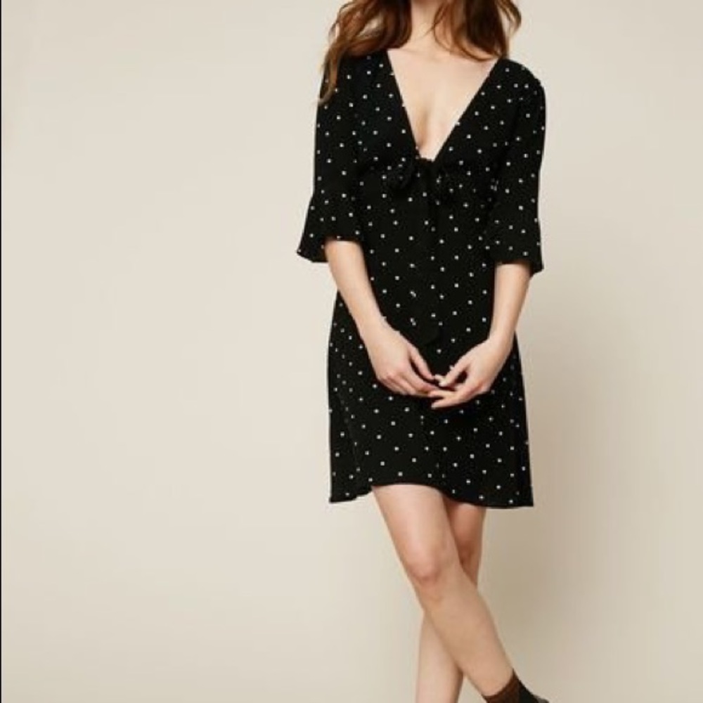 Free People All Yours Polkadot Mini Dress